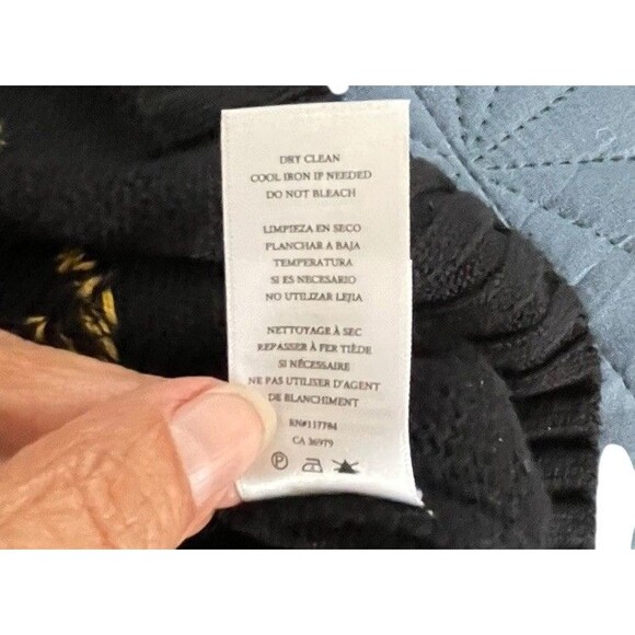 Rails Long Sleeve Black Jungle Cat Perci Cashmere Blend Sweater Black Xsmall - Picture 8 of 12